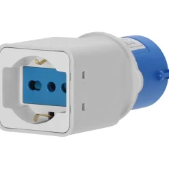 Adattatore CEE brennenstuhl® 3 poli 16A/230V IP20, presa IT10/16 A + DE16A