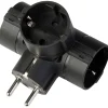 Adattatore con spina e 3 prese standard tedesco