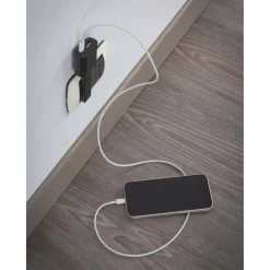 Adattatore flat USB con spina 10A nero