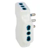 Adattatore Spaziozero spina 16A 2P+T e 3 prese 10/16A 2P+T bianco