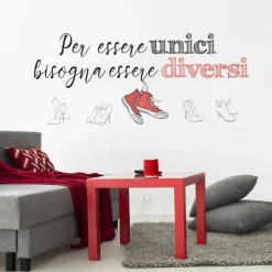 Adesivi murali Essere Diversi 31x31 cm 2 fogli