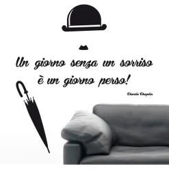 Adesivo da parete Chaplin 47x67 cm
