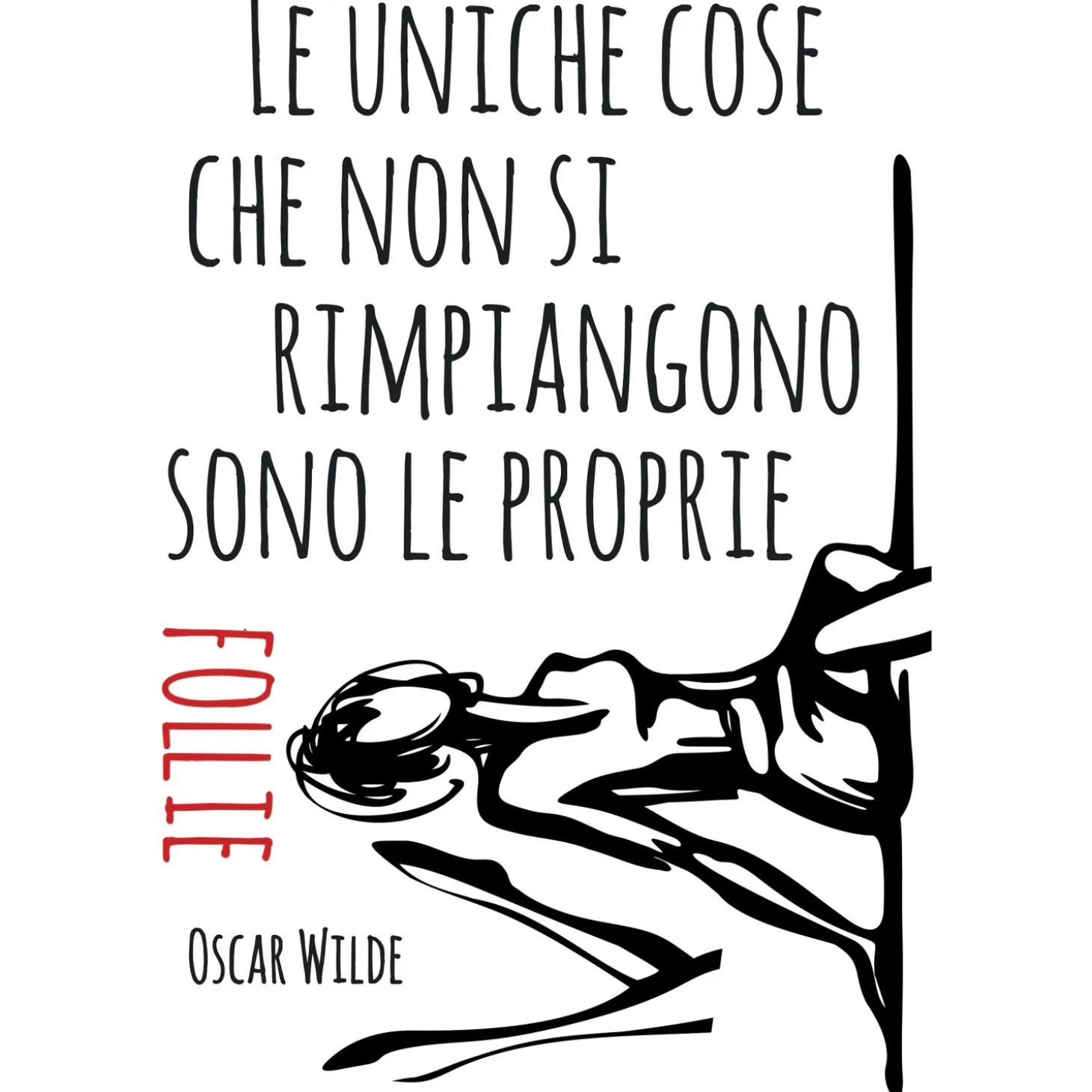 Adesivo da parete Follie 47x67 cm