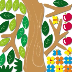 Adesivo decorativo in gomma Apple Tree 47x70 cm