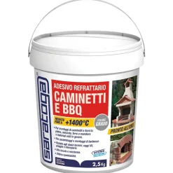 Adesivo Refrattario Caminetti e BBQ Saratoga