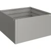 Aiuola rialzata Biohort 1,5x1,5 m Grigio quarzo metallizzato
