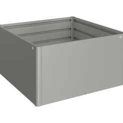 Aiuola rialzata Biohort 1,5x1,5 m Grigio quarzo metallizzato