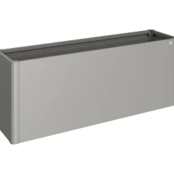 Aiuola rialzata in metallo Biohort grigio quarzo metallizzato 77x201x53 cm