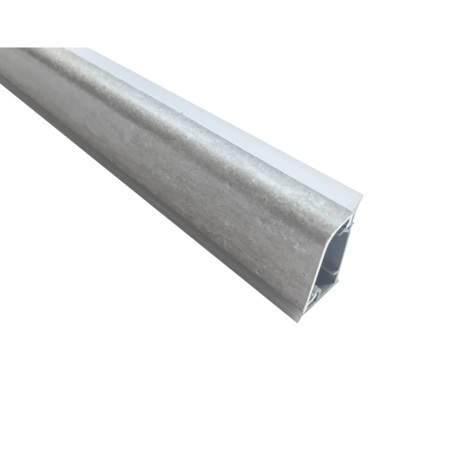 Alzatina per cucina in alluminio rivestita travertino stone 1 m
