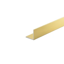 Angolare alluminio oro 25x25x2000 mm