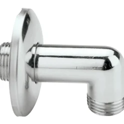 Angolo per saliscendi doccia cromato Ø 1/2" con rosetta