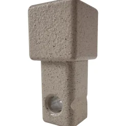 Angolo profilo di chiusura quadrato alluminio polv. Beige 1x2,7x1 cm 2 pz