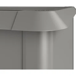 Antilumache Biohort per aiuole rialzate 2x1 m grigio quarzo metallizzato