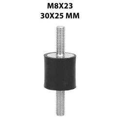 Antivibranti maschio-maschio M8x23 mm e misura 30x25 mm 4 pz