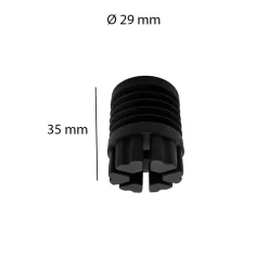 Antivibranti neri gel silicone 4 pz