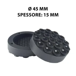 Antivibranti neri in silicone Ø 4,5 cm 4 pz