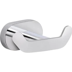 Appendiabiti Bernina doppio in acciaio inox cromato