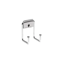 Appendiabiti Grip doppio in acciaio cromato