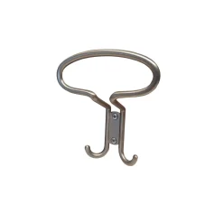Appendiabiti in zama 125x105 mm nickel satinato