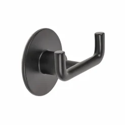 Appendiabiti Wind doppio in metallo nero opaco