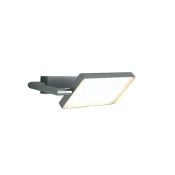 Applique LED da parete Book grigia 1300 lm 17x26x25 cm