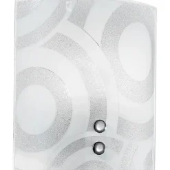 Applique Mirò 23x8 cm bianco