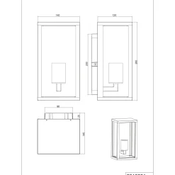 Applique per esterni Trio Garonne 1xE27 max. 60 W antracite