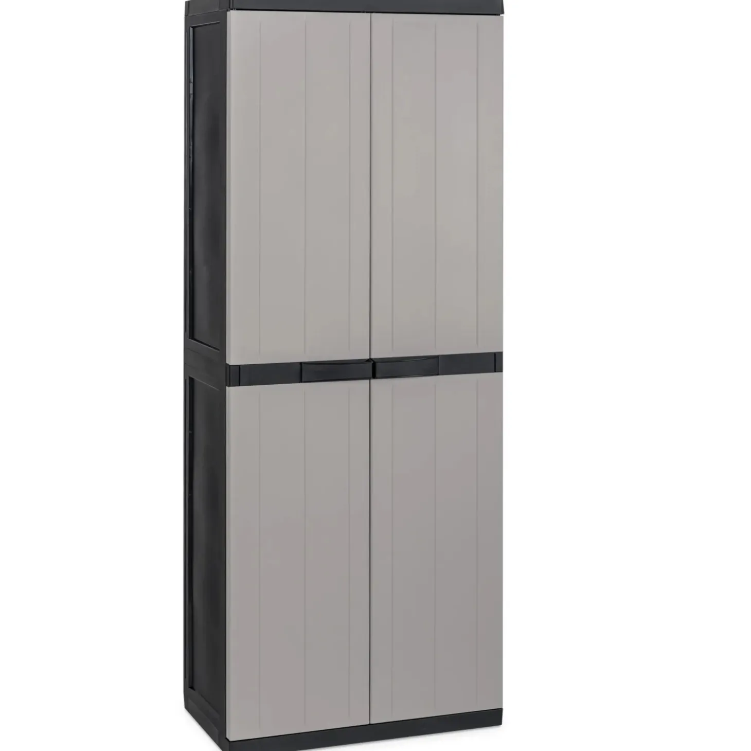Armadio da esterno alto Bios Midi in plastica 2 ante 3 ripiani 65x37x165 cm