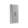 Armadio da esterno alto Linear Wood in plastica 3 ripiani P 15 kg 173x68x39 cm