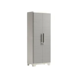 Armadio da esterno alto Linear Wood in plastica 3 ripiani P 15 kg 173x68x39 cm
