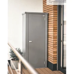 Armadio da esterno Biohort Julia taglia L grigio quarzo metallizzato