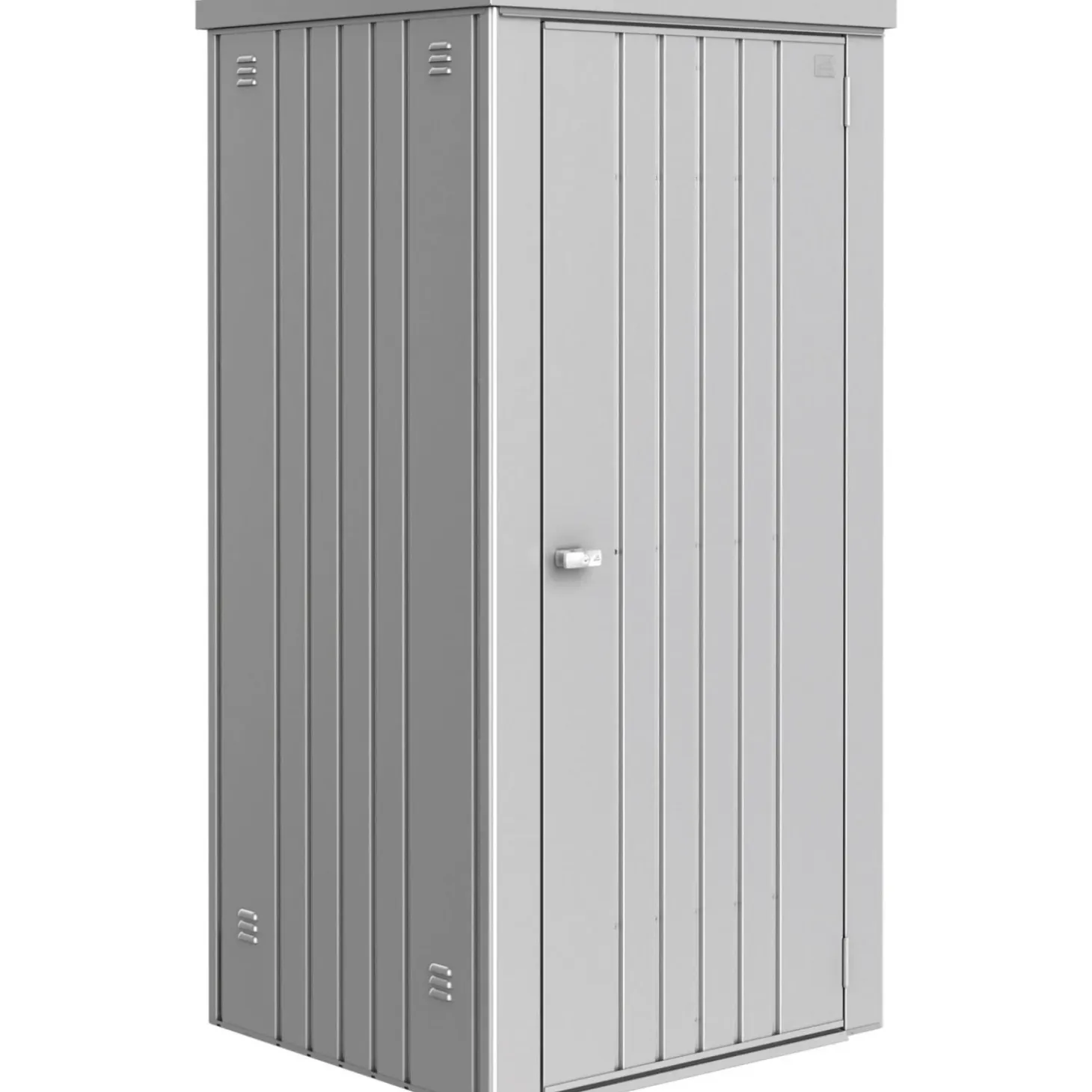 Armadio da esterno Biohort 93x83 cm argento metallizzato