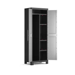 Armadio portascope Keter Detroit 65x45x182H cm grigio-nero