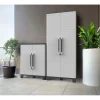 Armadio Terry a 2 ante con 1 ripiano modulabile grigio