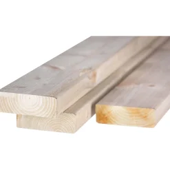 Asse in legno naturale 4x12x250 cm