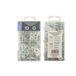 Assortimento rondelle piane e grower x250 pz
