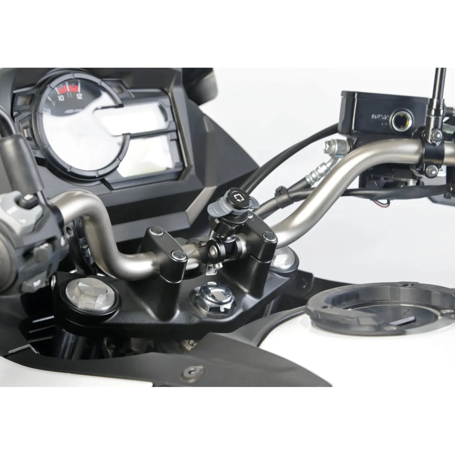 Attacco per manubrio Titan Strap multifunzione regolabile nero/grigio