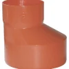 Aumento conico eccentrico in PVC arancione Ø 80 - 100 mm