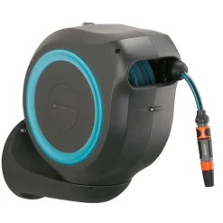 Avvolgitubo da parete automatico Rollup M Gardena tubo da 20 m Ø 11 mm