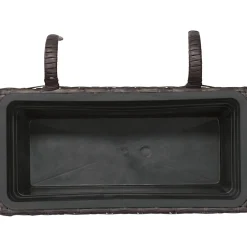 Balconiera in wicker marrone scuro da 22X28X40 cm
