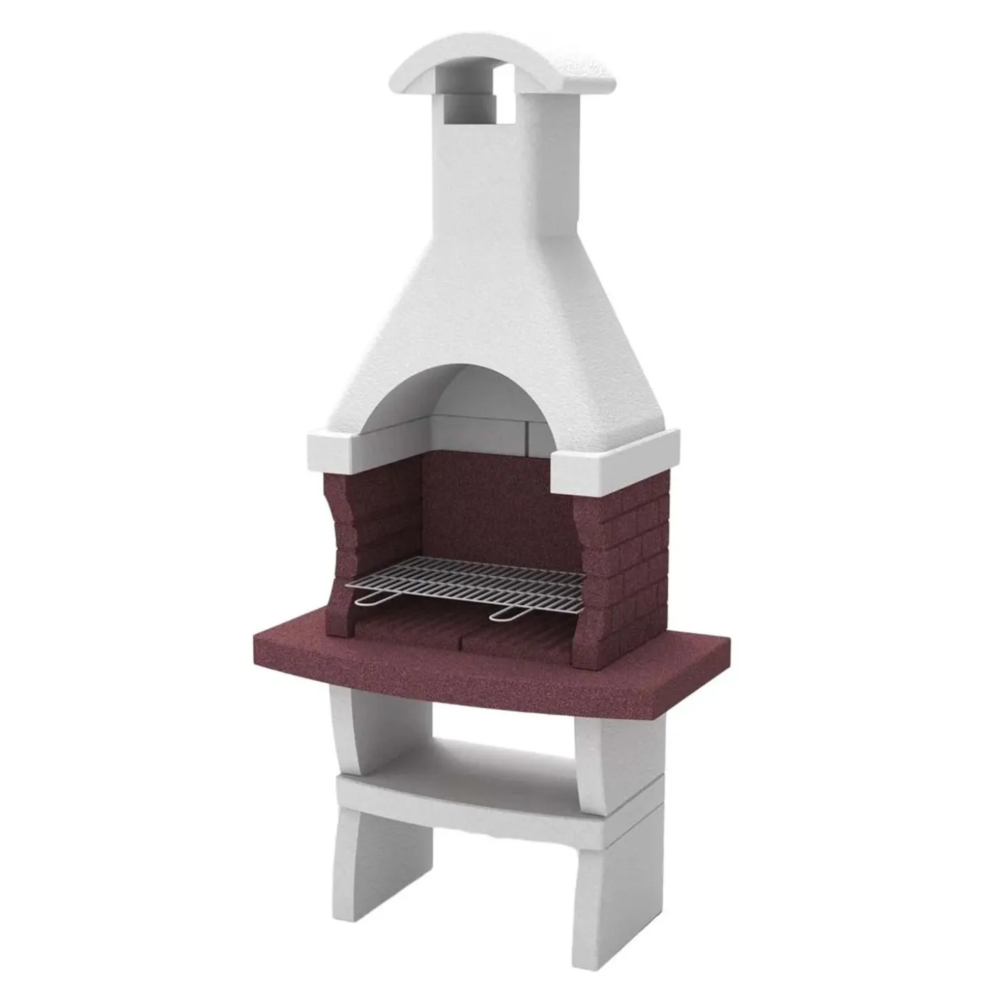 Barbecue a carbonella e legna Olbia H 236 x L 79 x P 65 cm