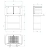 Barbecue a carbonella Ischia H 115 x L 90 x P 58 cm