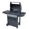 Barbecue a gas Campingaz Dualgas 3 bruciatori con fornello laterale grigio