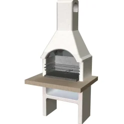 Barbecue in muratura Adige legna e carbonella piano lavoro 103x80 cm