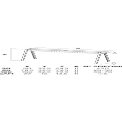 Barbecue per arrosticini Lisa Torino L 100 cm