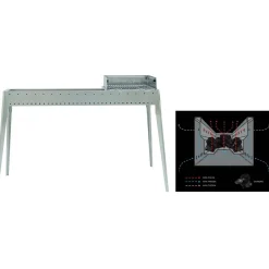 Barbecue per arrosticini Spiedo Grill inox El Gaucho Combi 80+40