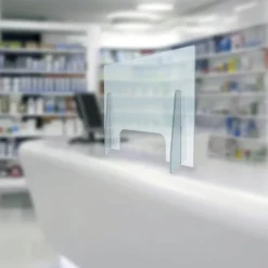 Barriera parafiato per operatori a contatto con il pubblico cm 75x80