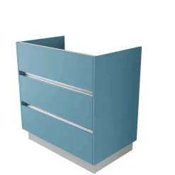 Base porta lavabo 3 cass. con appoggio a terra 84x50x85 cm opaco