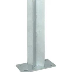 Base in metallo per recinzione in WPC 8cmx16cm