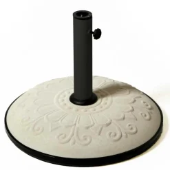 Base per ombrellone 50 cm con tubo bianco
